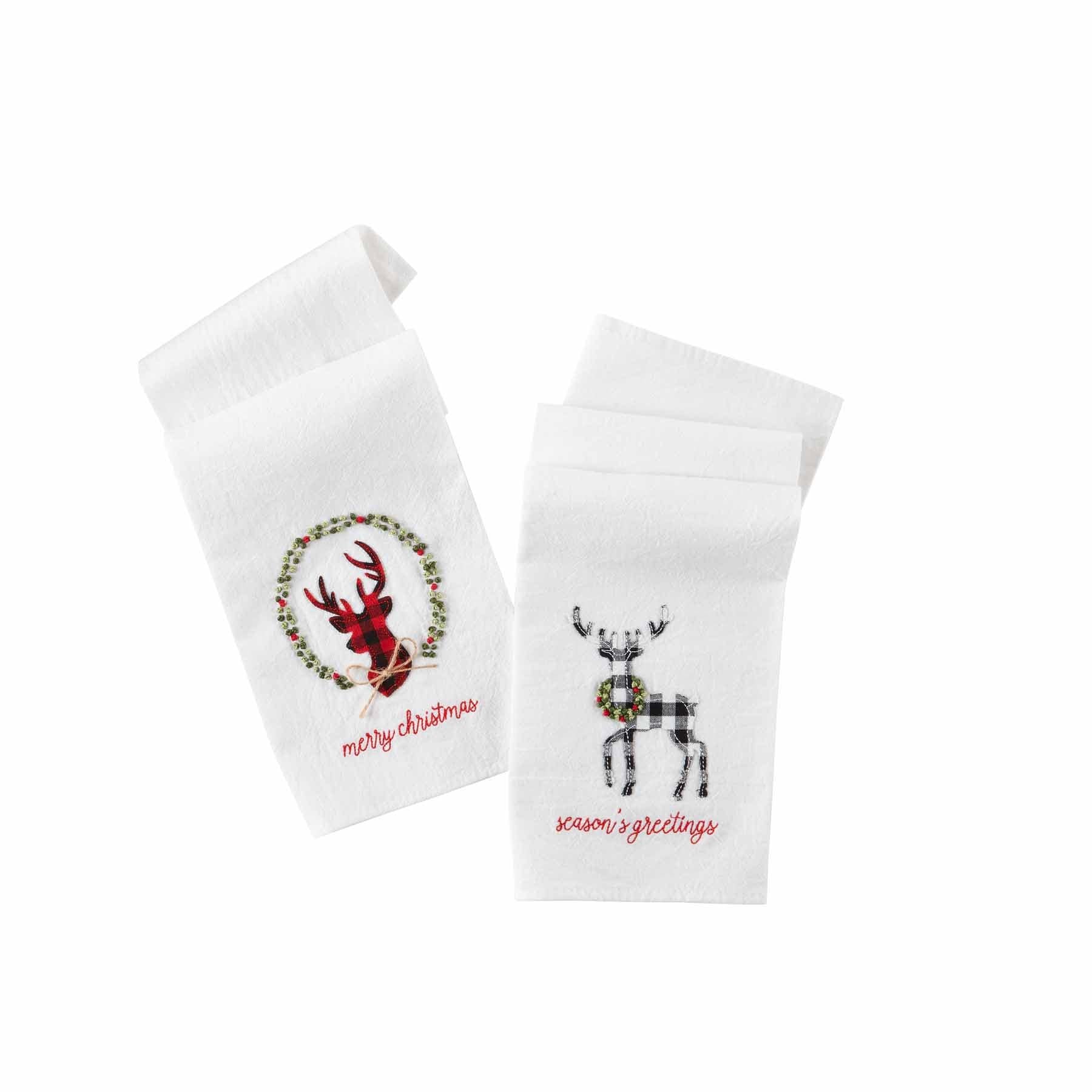 Deer French Knot Towel