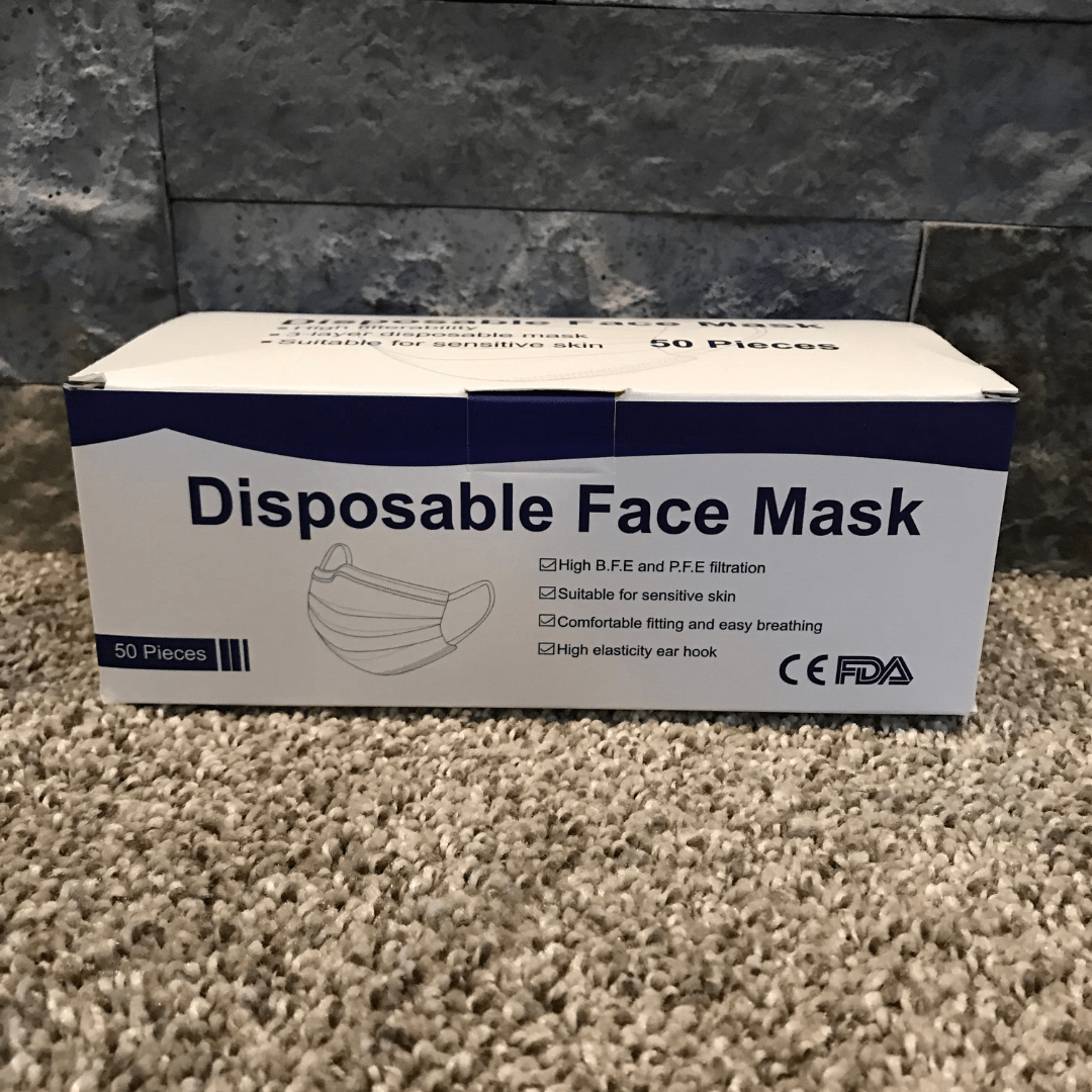 STORE PICK-UP ONLY: Disposable Face Mask - Box of 50