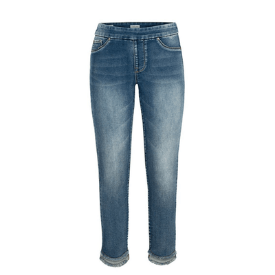Fringe Hem Skinny Jean