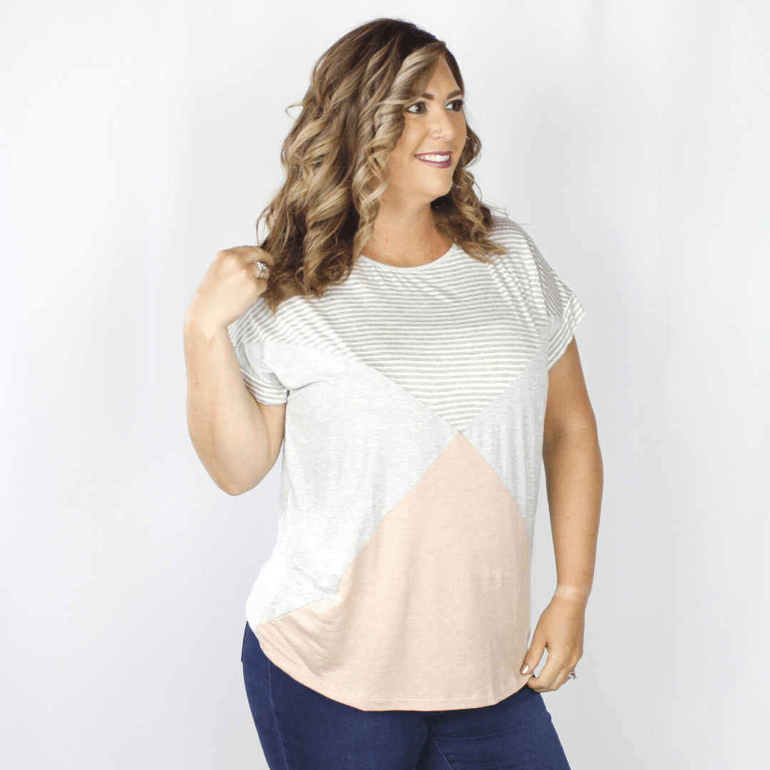 Coral Triangle Colorblock Top