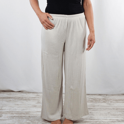 Wide Leg Knit Crop Pant