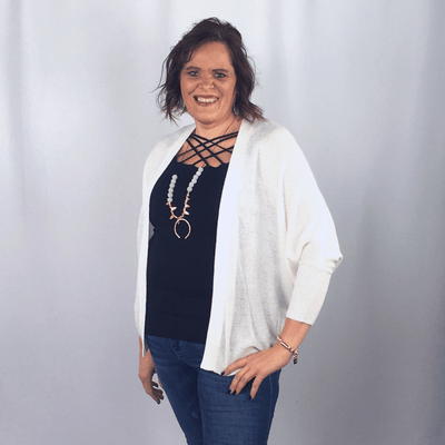 White Knit Cardigan