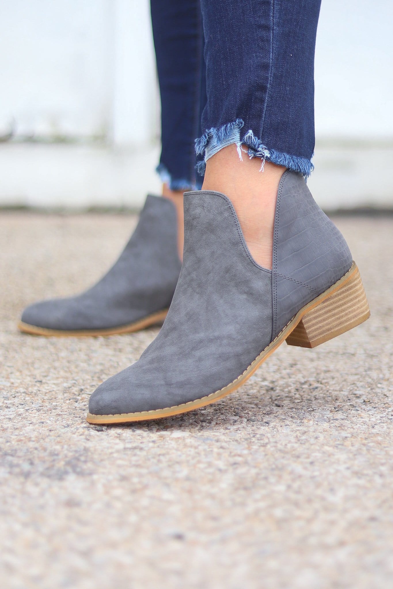 Wayland Grey Bootie