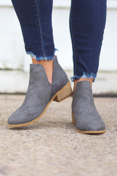 Wayland Grey Bootie