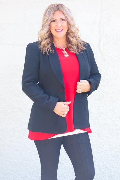 Black Wool Blazer