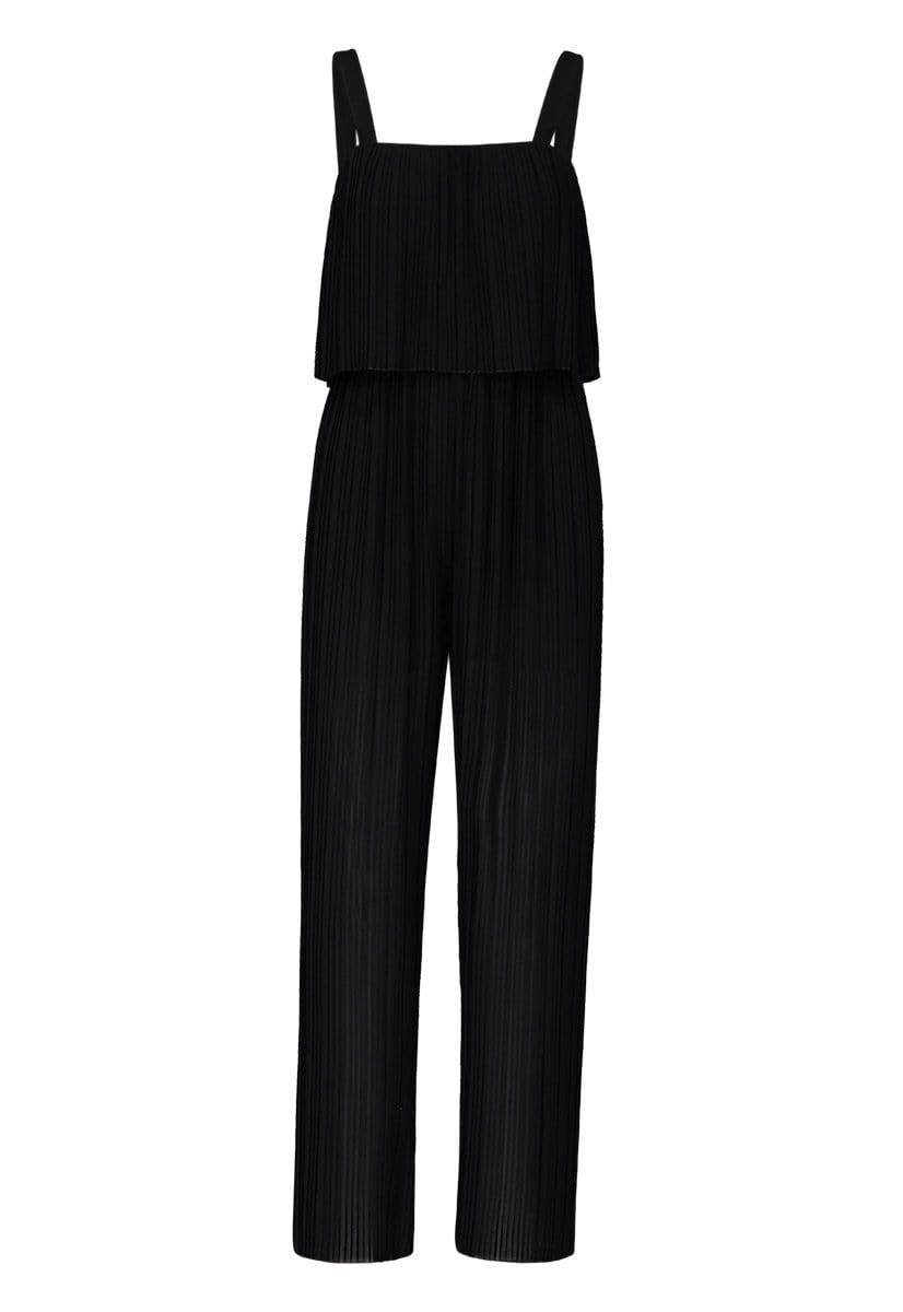 Black Plisse Jumpsuit