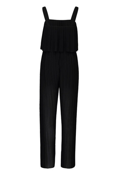 Black Plisse Jumpsuit