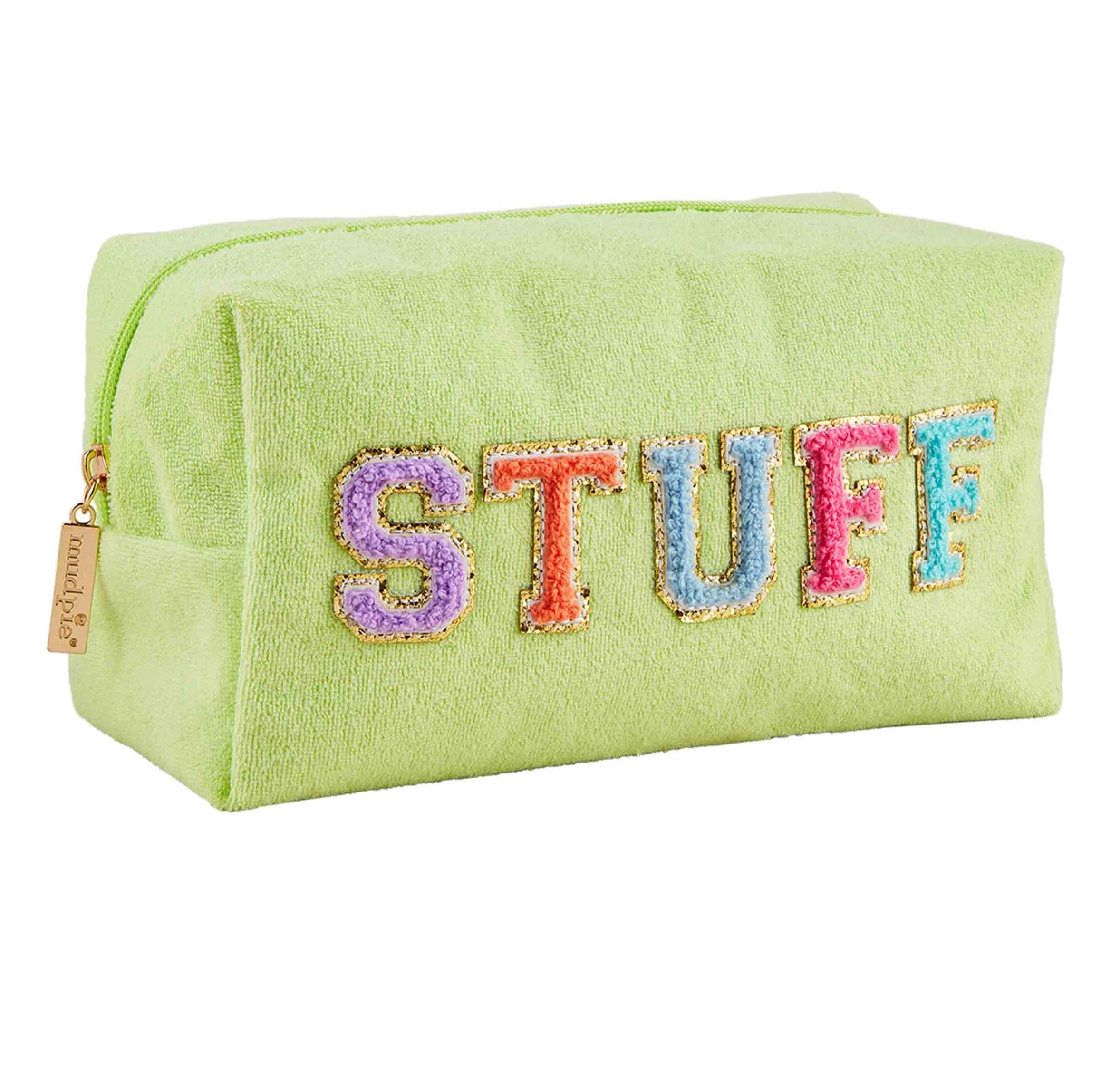 Lime Terrycloth Pouch
