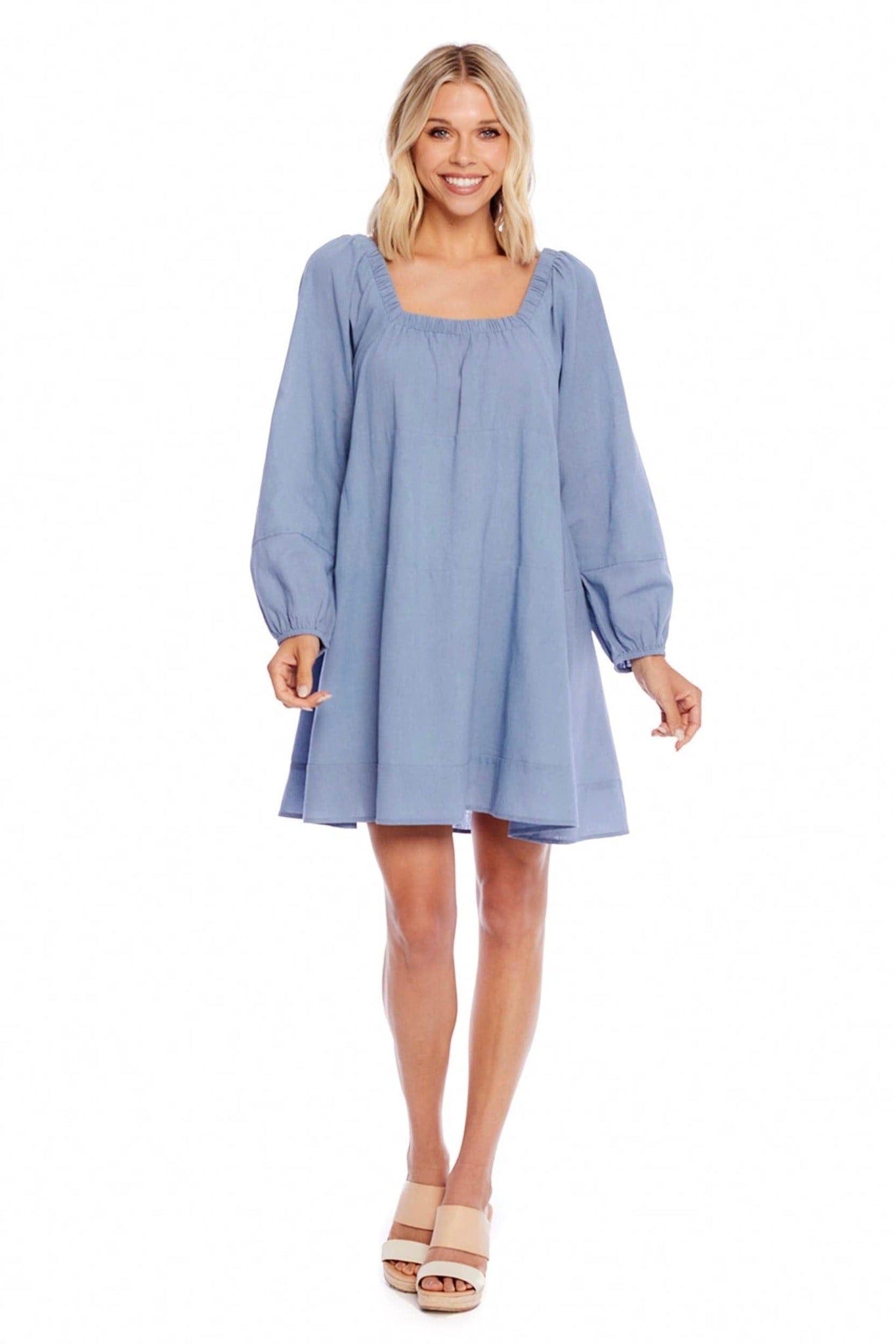 Blue Ryland Tiered Dress