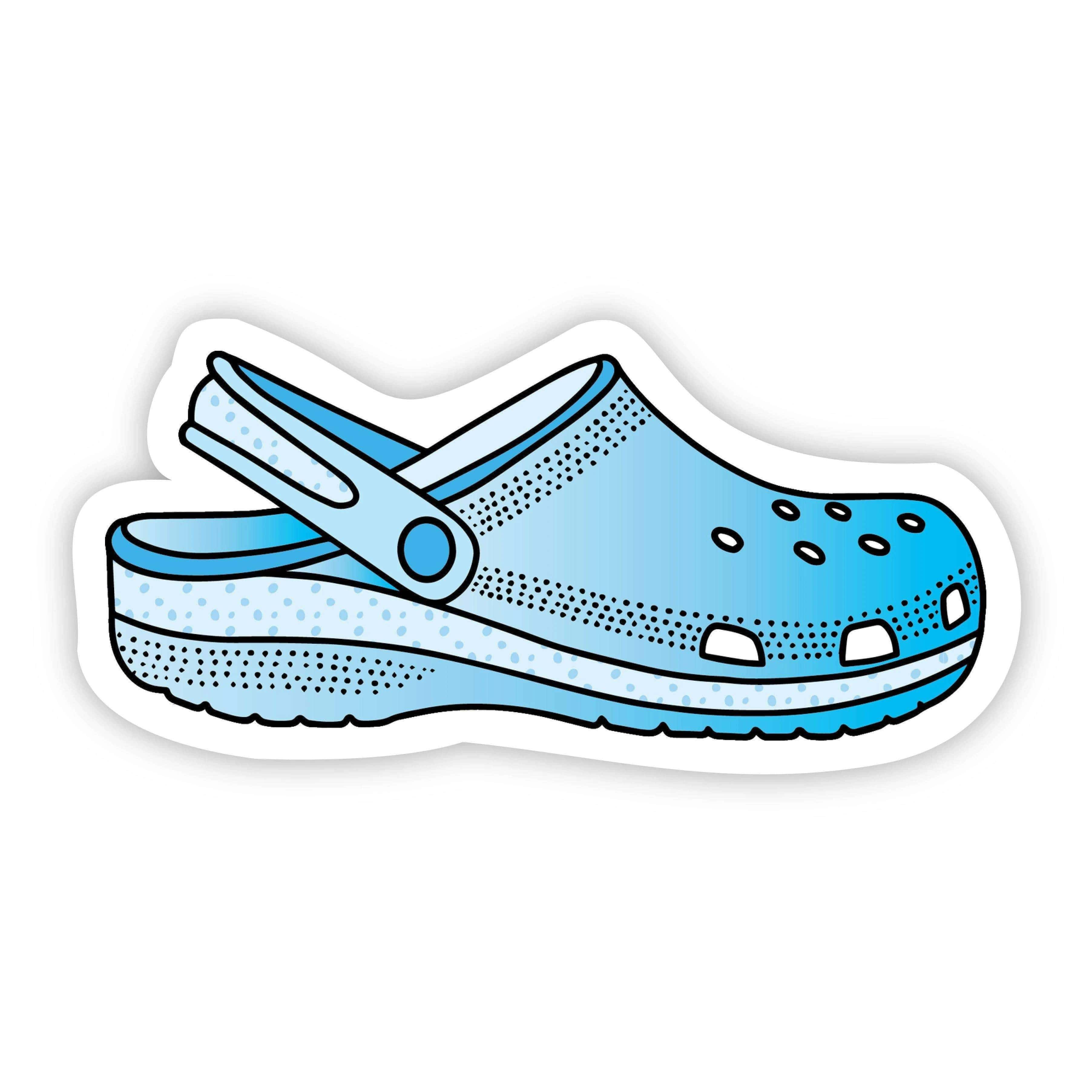 Blue Croc Aesthetic Sticker