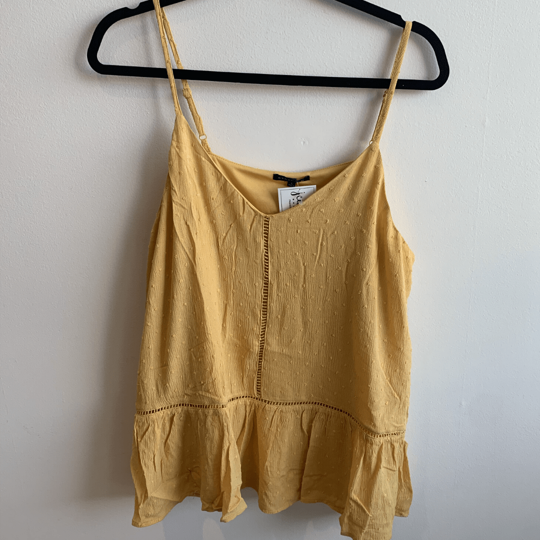 Yellow Peplum Tank
