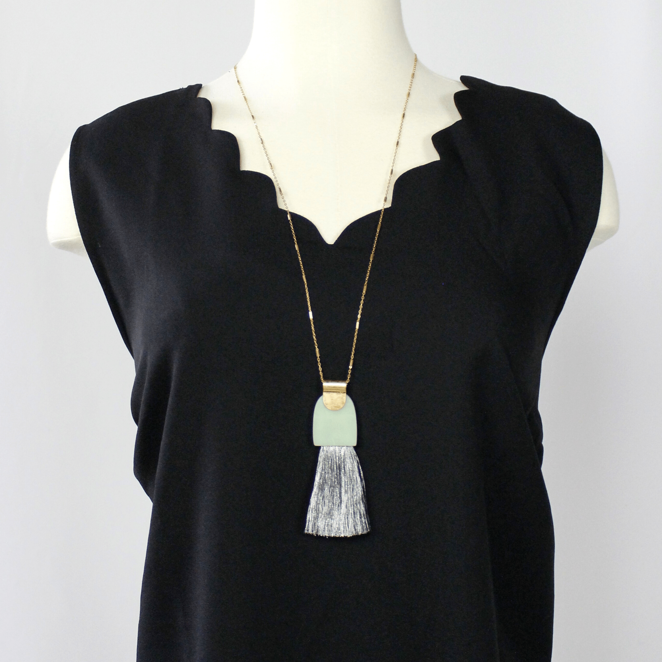 Fringe Pendant Necklace