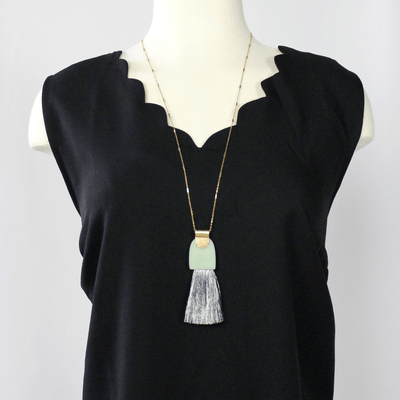 Fringe Pendant Necklace