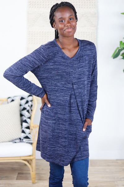 Heathered Tunic Top