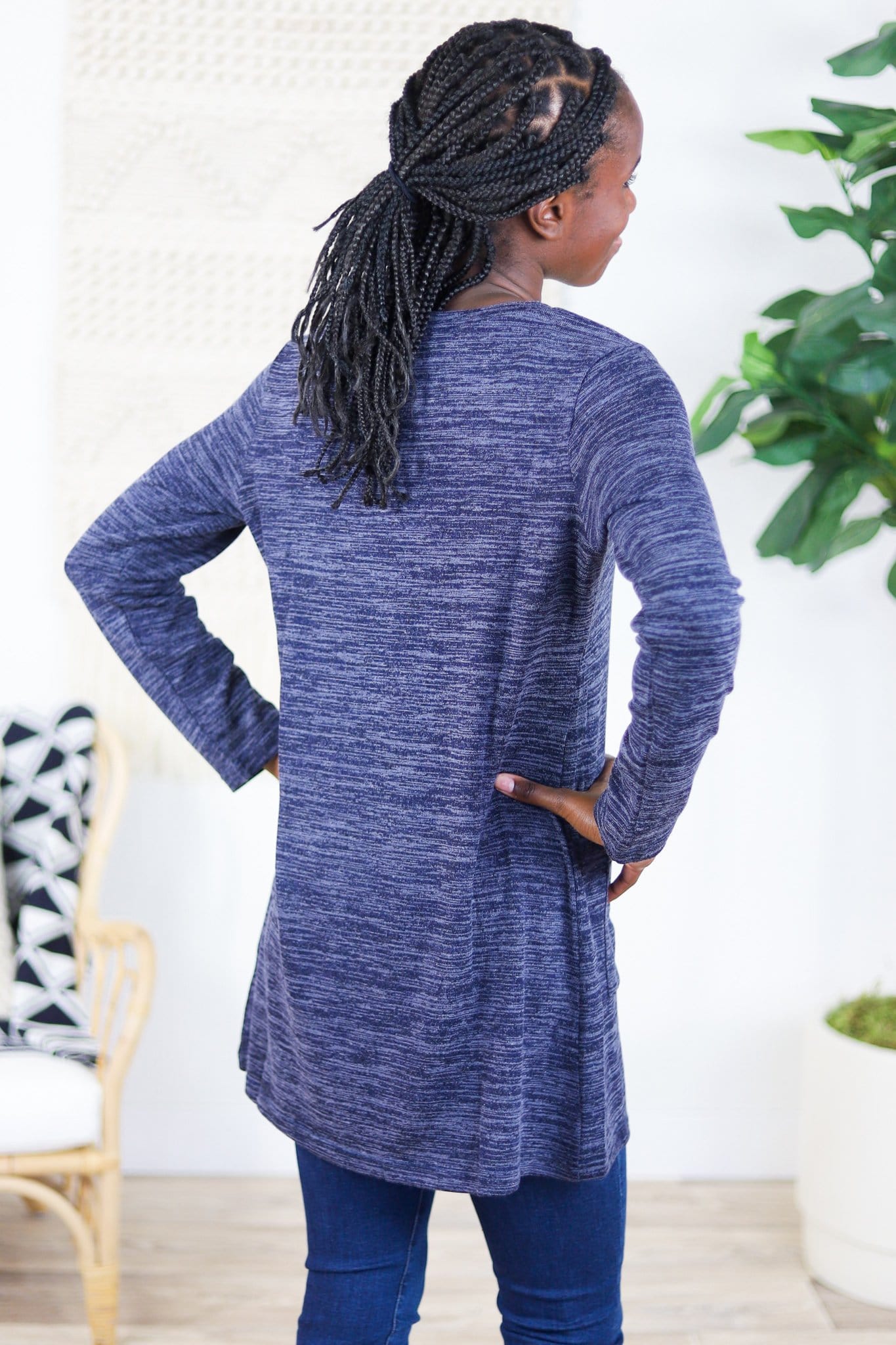 Heathered Tunic Top