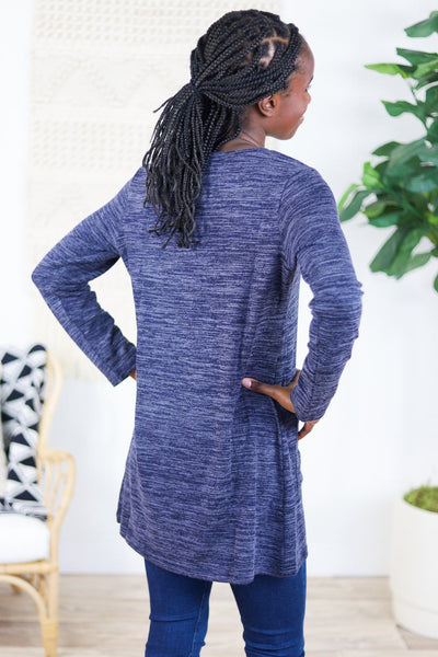 Heathered Tunic Top