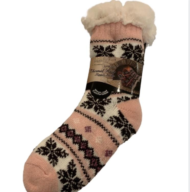 Knit Thermal Slipper Socks