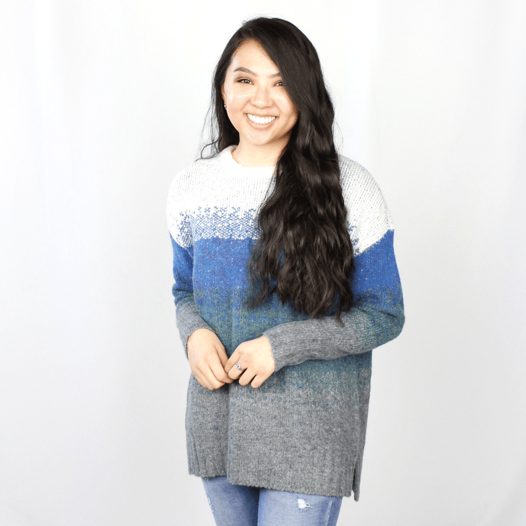 Ombre Sweater Blue Deal Steal 12-14-20