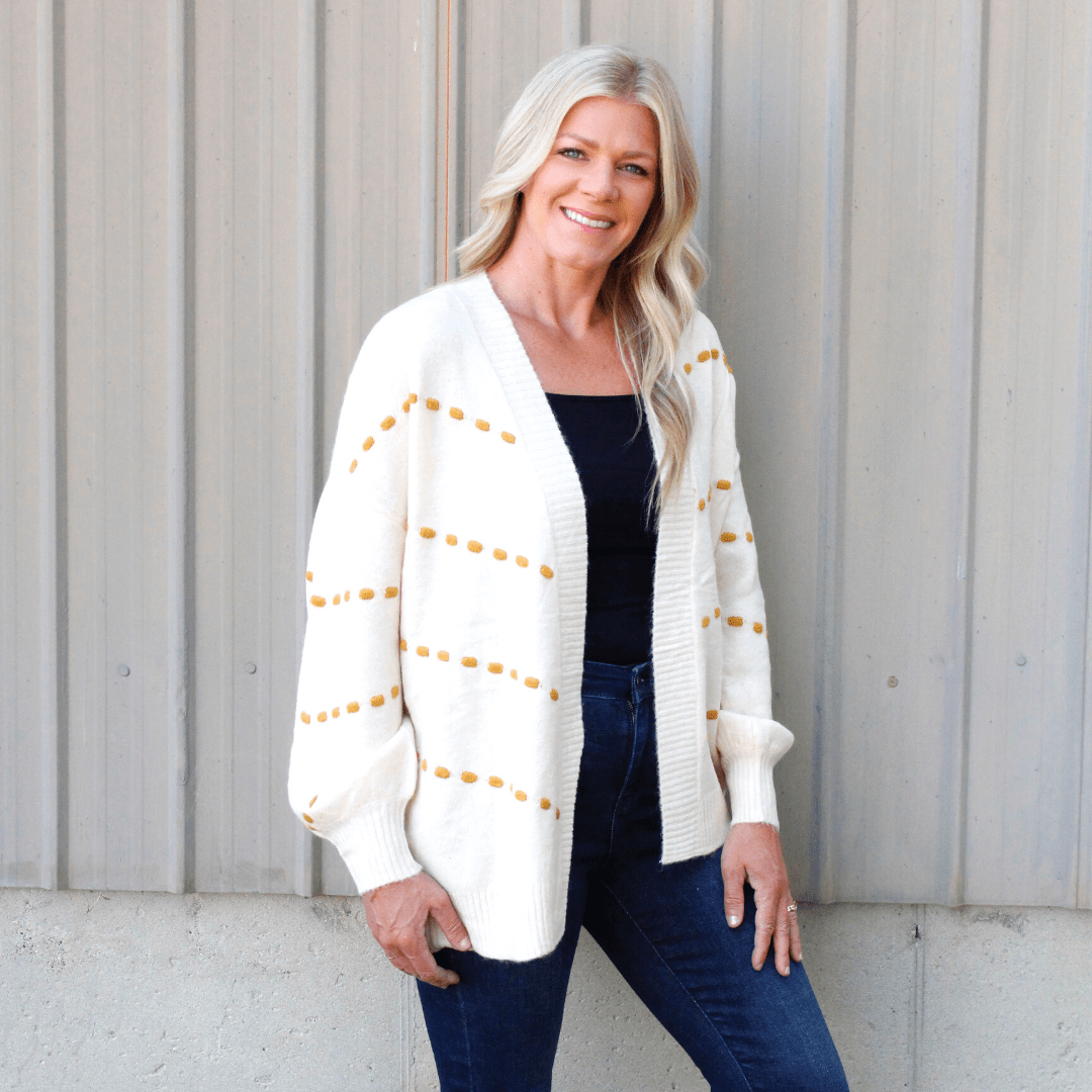 Sz Large Open Pom Card Sweater Deal Steal 4