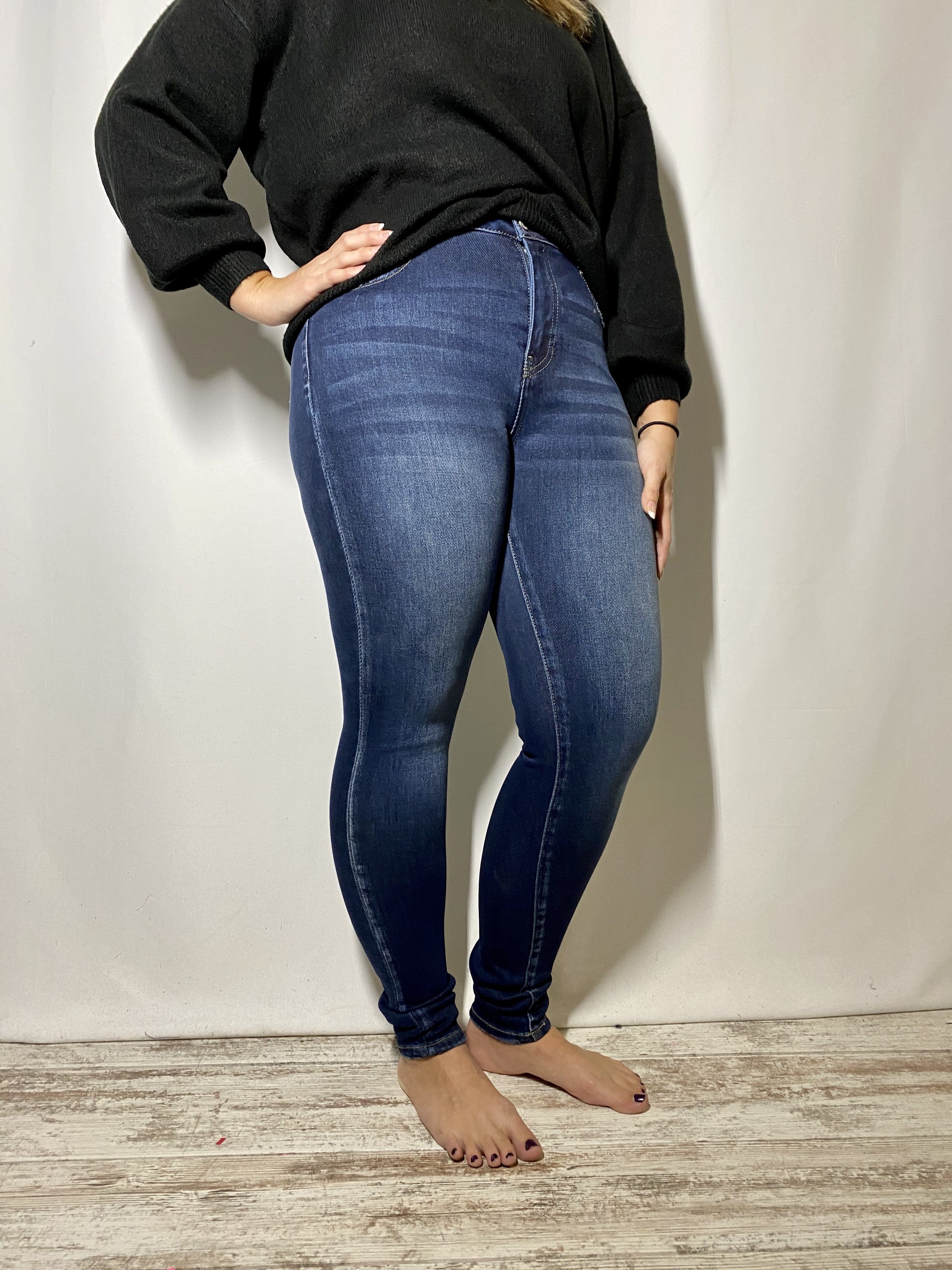 Dark High Rise Super Skinny