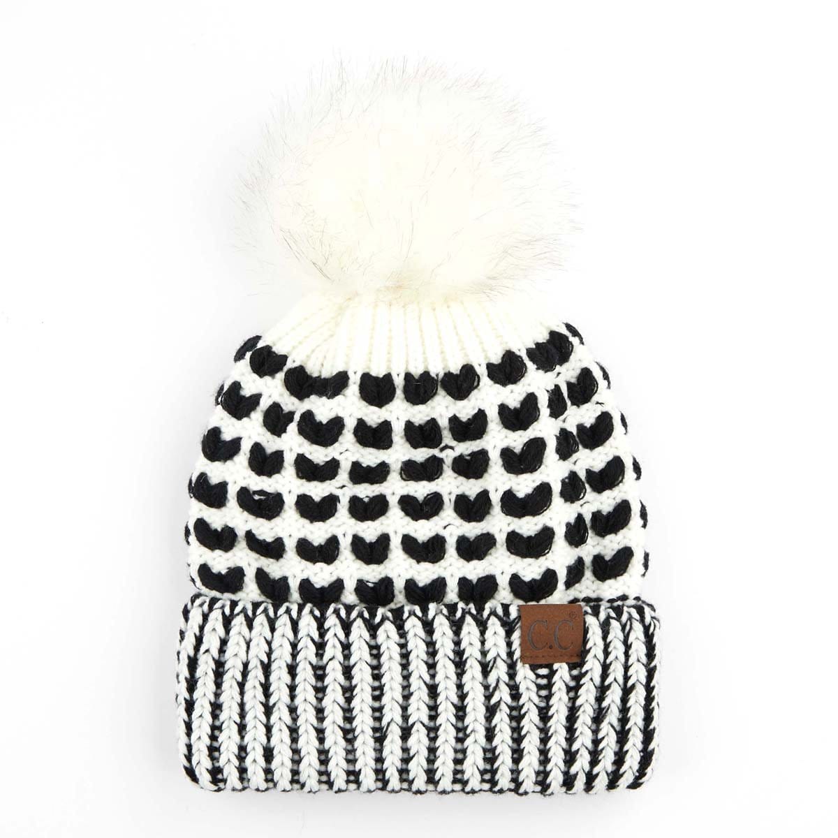 Heart Pom Beanie