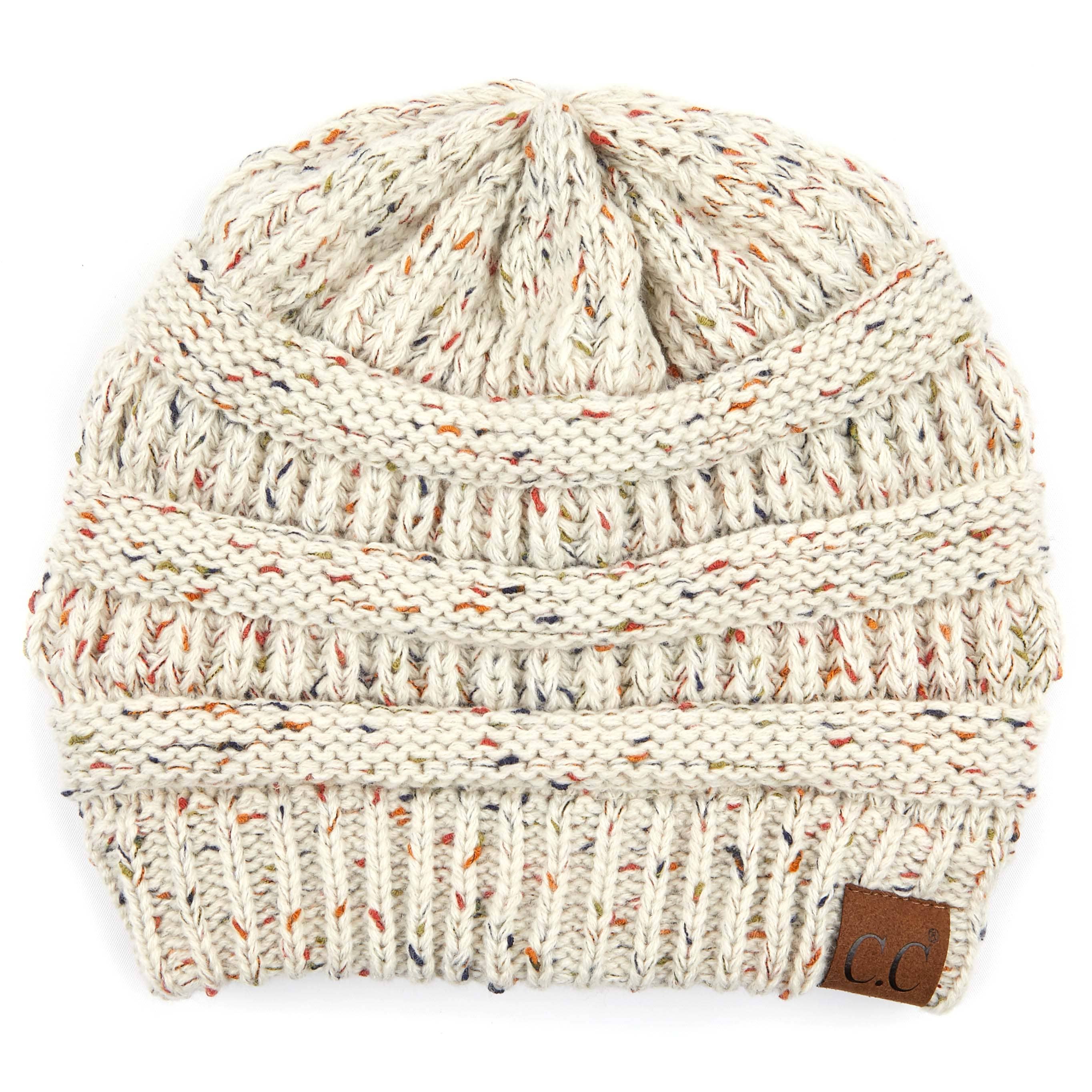 Cable Knit Confetti Hat