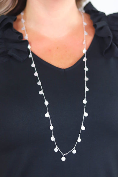 Mini Disc Long Necklace