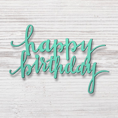 Happy Birthday Teal - Discontinued
