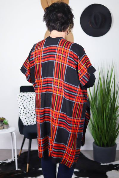 Plaid Kimono