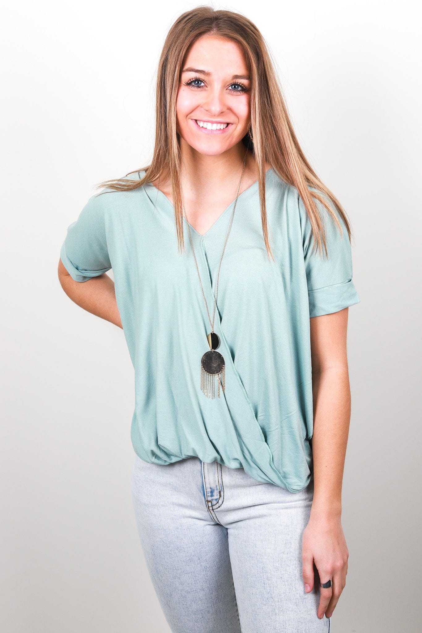 Green Cross Front Top