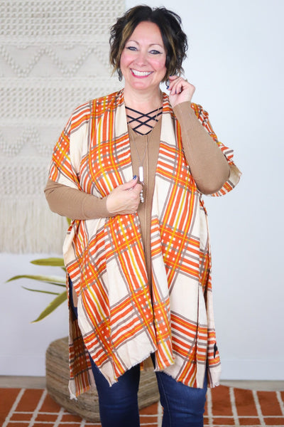 Plaid Kimono