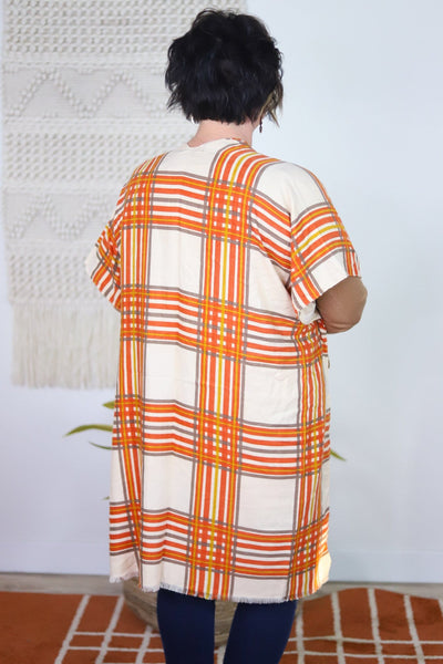 Plaid Kimono