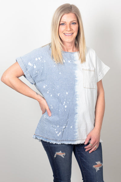 Denim Wash Short Sleeve