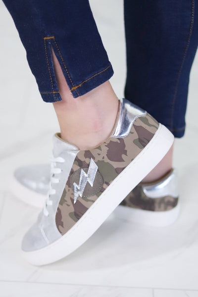 Camo Bolt Sneakers