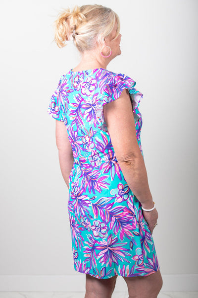 Mint Floral Denise Dress