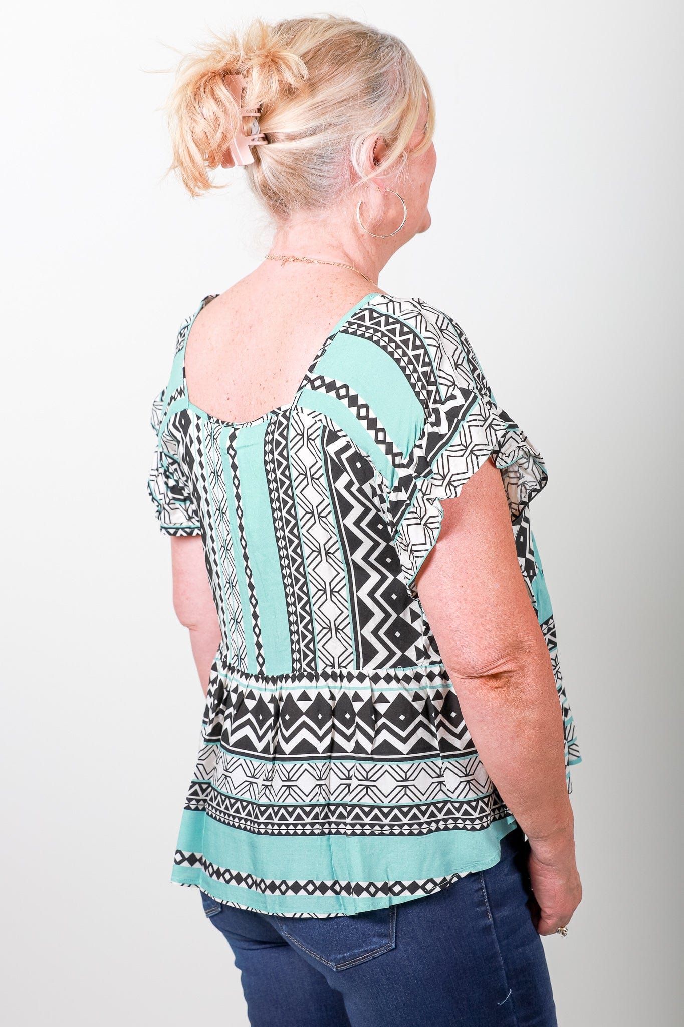 Jade Bahama Ruffle Top