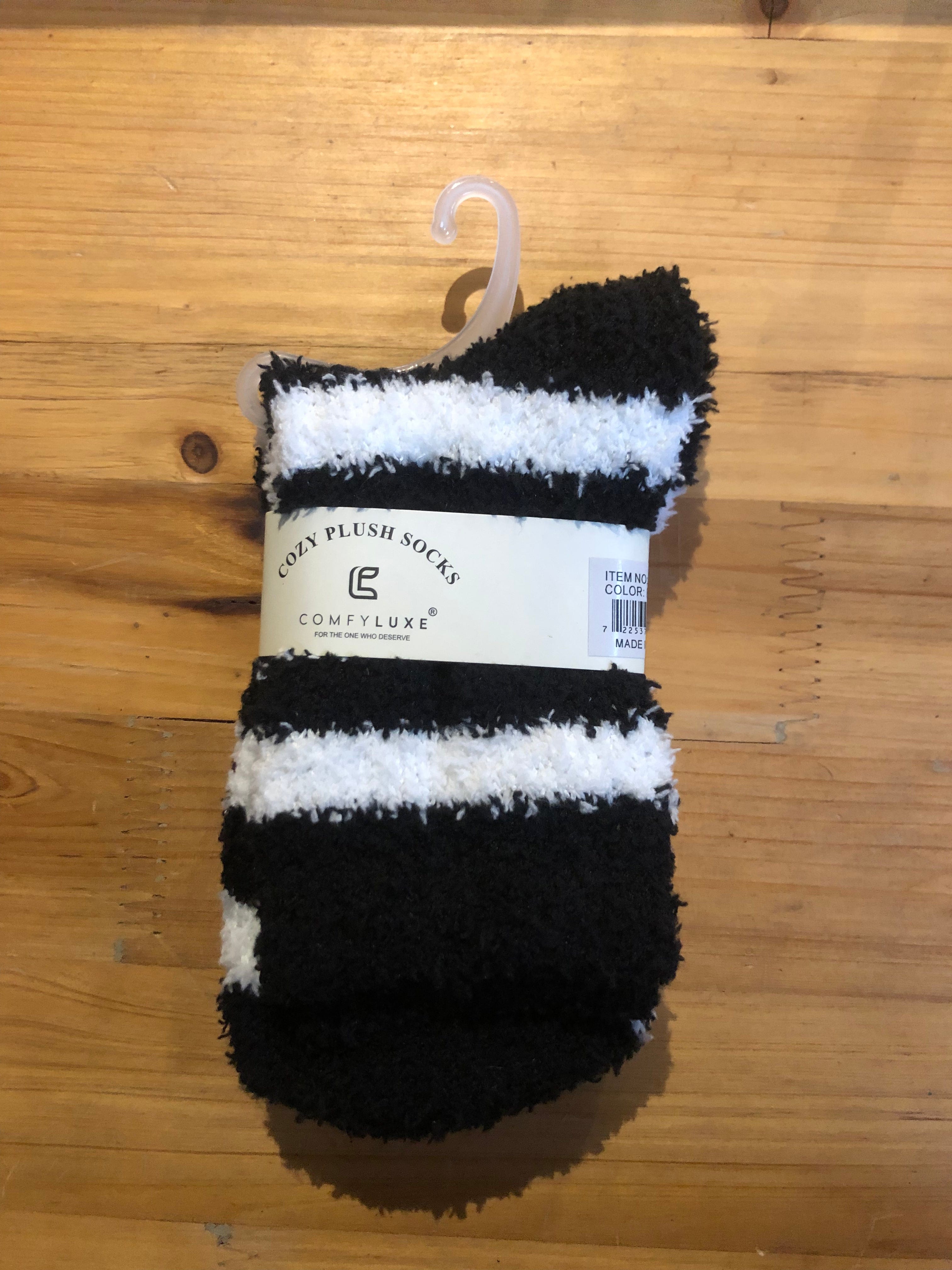 Black Stripe Comfy Luxe Sock