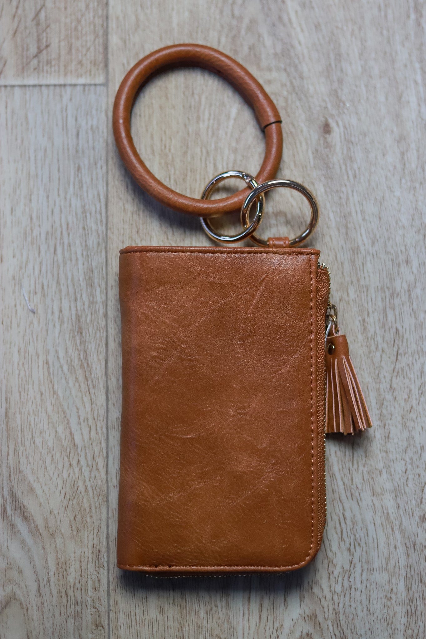 Brown Liv Bangle Wristlet Wallet