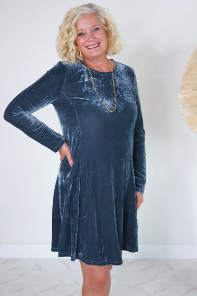Ava A-line Knit Dress