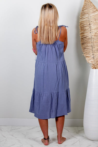 Denim Sunny Days Gauze Dress