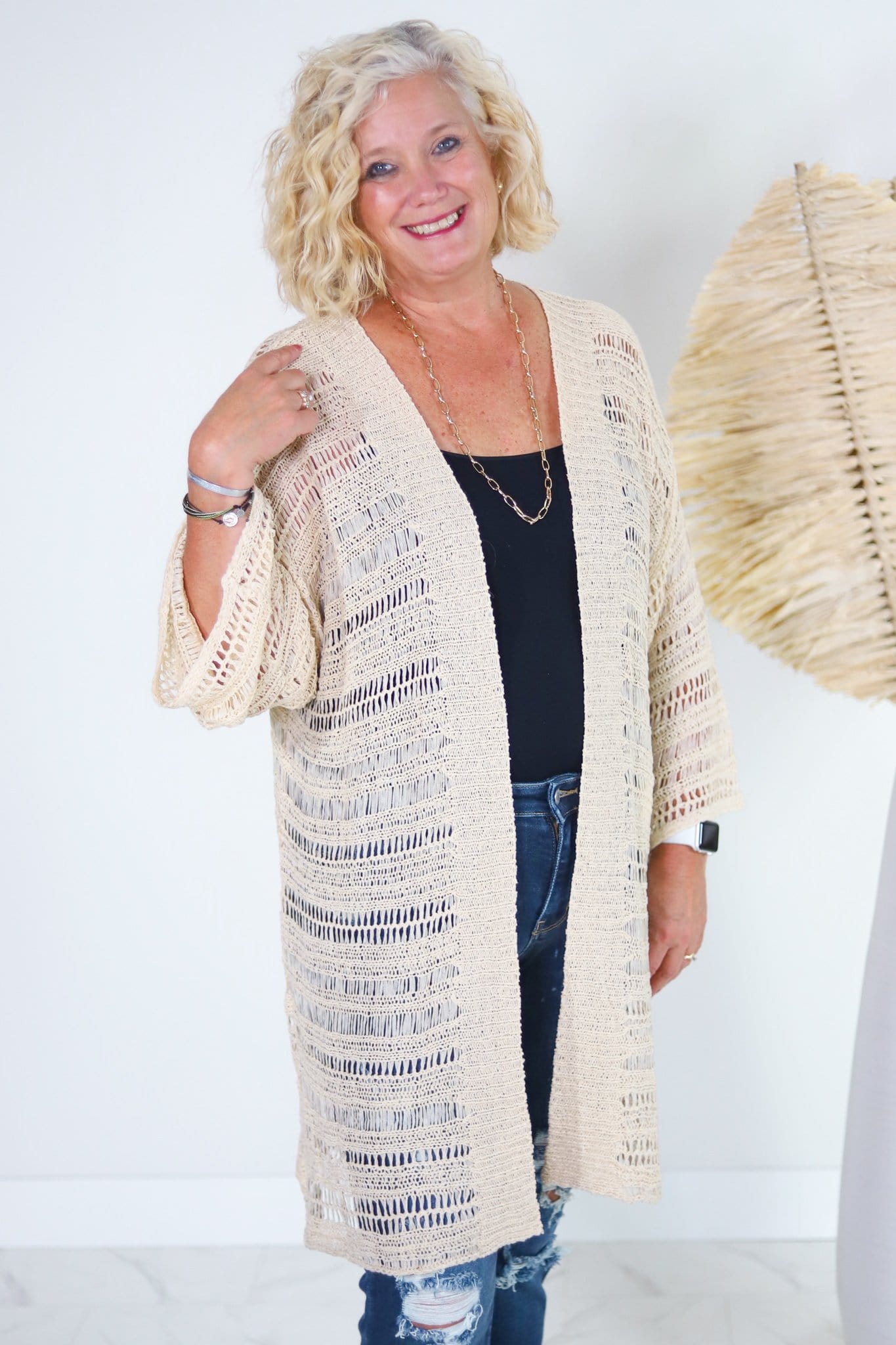 Open Knit Cardigan