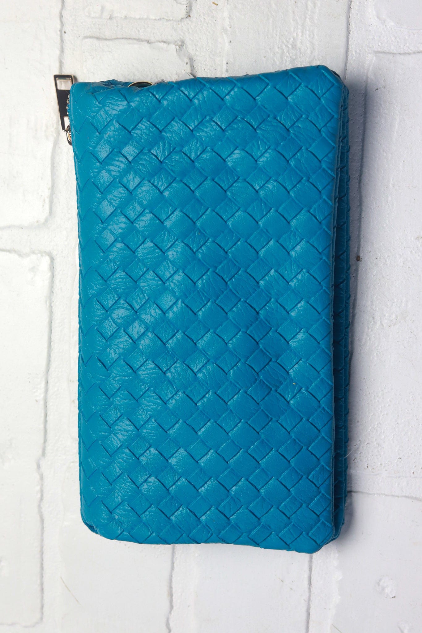 Teal Voyager Woven Crossbody