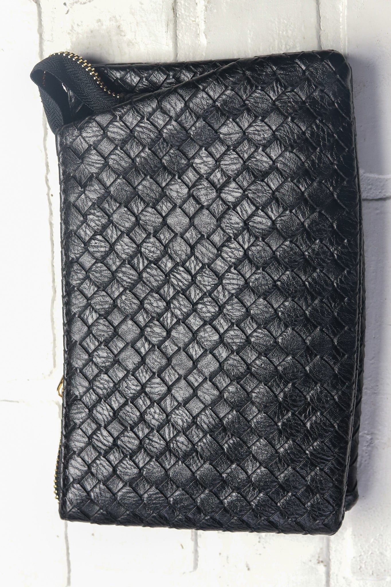 Black Voyager Woven Crossbody