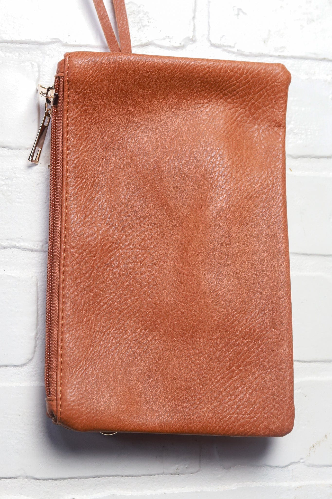 Cognac Traveler Clutch
