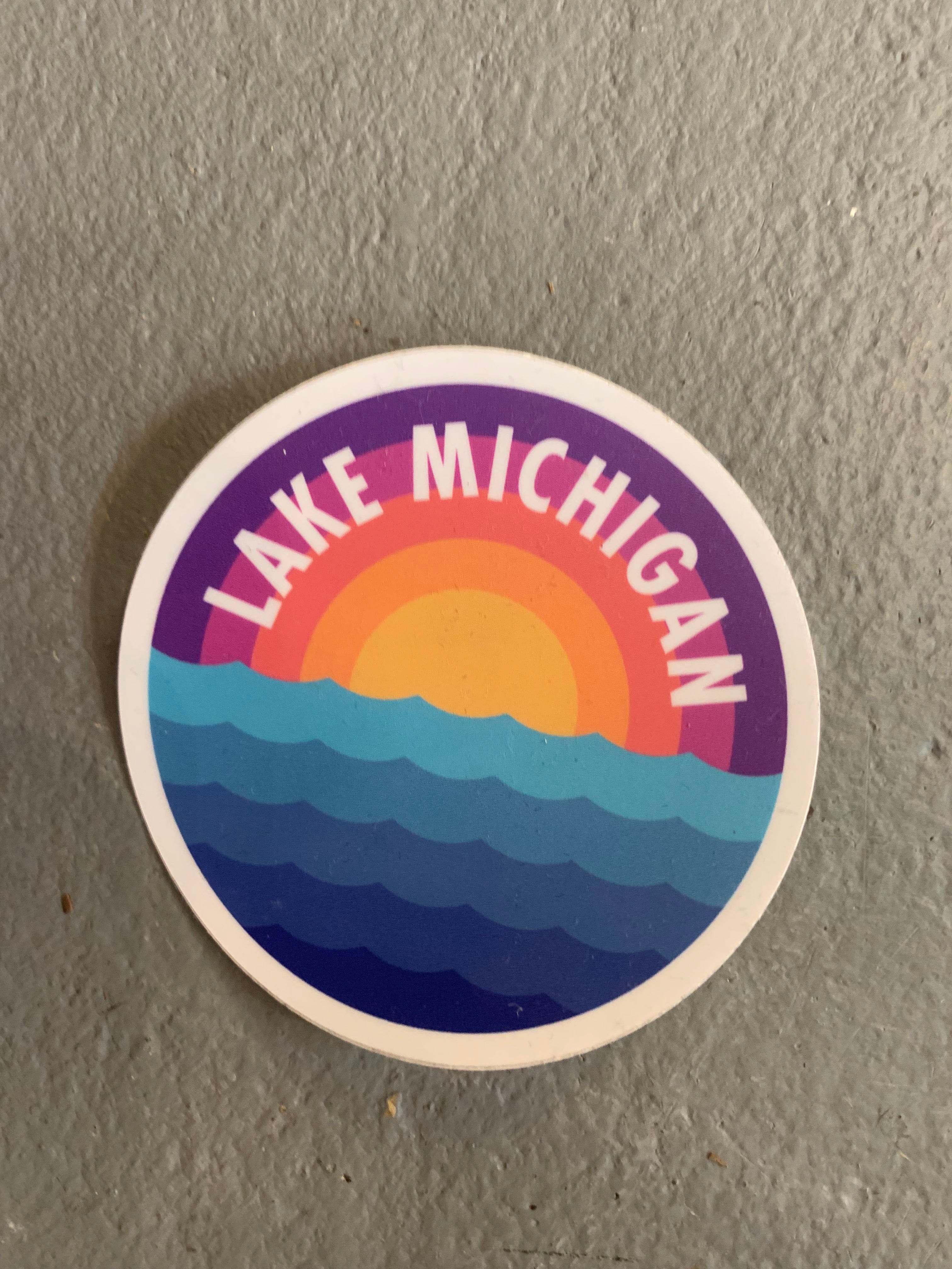 Lake Michigan Sunset Sticker