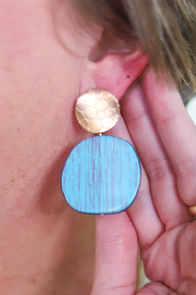 Wood & Metal Mix Earrings