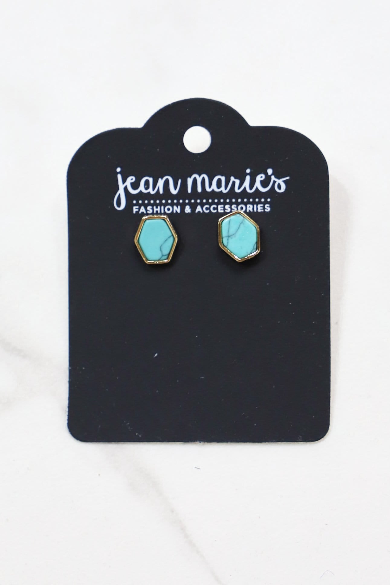 Turquoise Stone Stud Earring