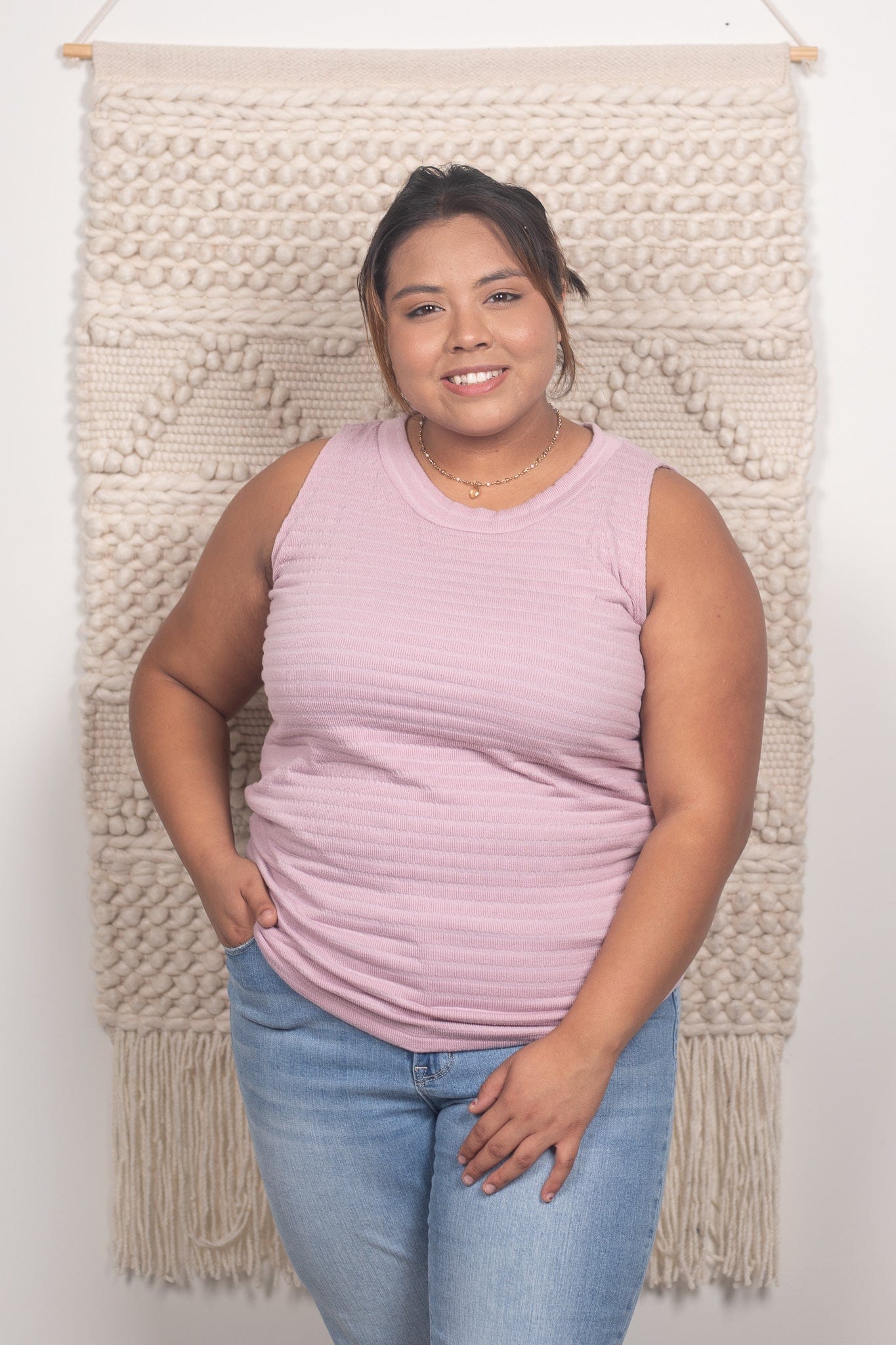 Mauve Textured Tank