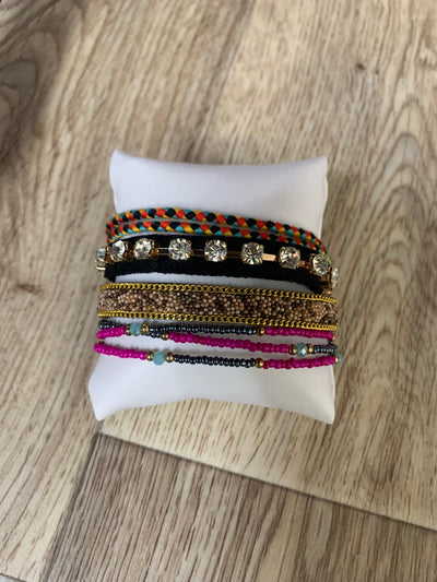 Multi Beaded Clasp Bracelet