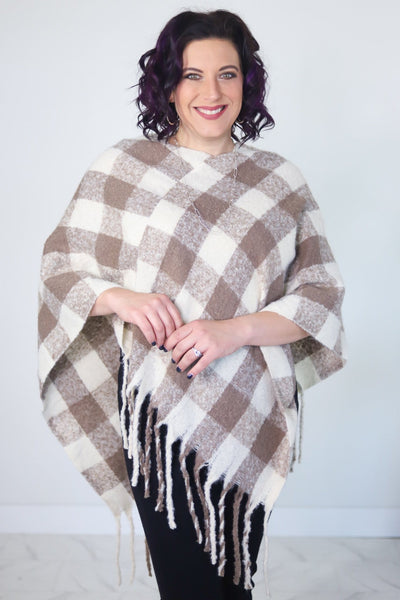 Buffalo Plaid Poncho